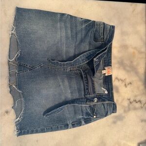 Giani Bernini Blue Denim Mini Skirt